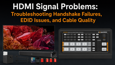 HDMI Signal Problems: Troubleshooting Handshake Failures, EDID Issues, and Cable Quality
