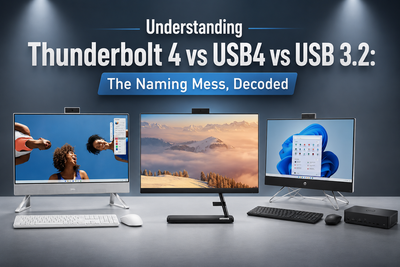 Understanding Thunderbolt 4 vs USB4 vs USB 3.2: The Naming Mess, Decoded