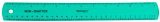 Westcott 16012 12-inch Shatterproof Transparent Ruler - Green — main product image