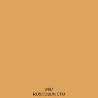 Rosco 3407 SHEET Roscosun CTO Gel Sheet Converts 5500K to 2900K