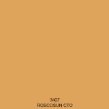 Rosco 3407 SHEET Roscosun CTO Gel Sheet Converts 5500K to 2900K — main product image