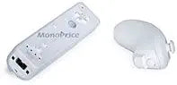 Monoprice 5677 Wii Remote Nunchuk Silicone Skin - White — main product image