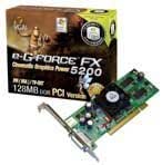 EVGA 128-P1-N309-A GeForce FX 5200 - 128MB, PCI Graphics Card — main product image