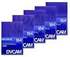 Sony LYSB004MCLTKC-ELECTR PDV-184N DVCAM Tape 5-Pack — main product image