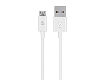 Monoprice 113922 USB-A to Micro-B Cable 3ft White — main product image