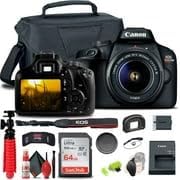Canon 2628C003AA EOS 4000D Rebel T100 DSLR Bundle Renewed