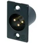 Neutrik NC3MP-B XLR Connector Male 3-Pin Audio — main product image
