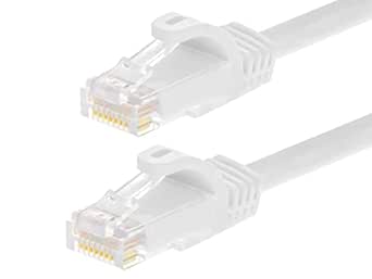 Monoprice 143345 Cat6 Ethernet Cable 7ft White 12-Pack — main product image