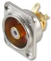 Neutrik NF2D-9 D-Shell Phono Socket - White (100 Pack)