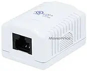 Monoprice 7092 Cat6 Single Port Surface Mount Box — main product image