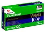 Fujifilm 22115210 Fujichrome Velvia 100F 120 Film 5-Pack