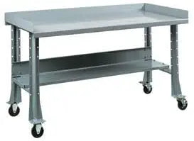 Shure Mobile Bench Stainless Steel Top Sebring Grey