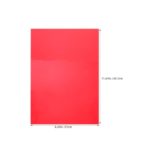 GALPADA Red Photography Gel Light Filter Sheets, 20-Pack — main product image