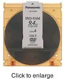 Panasonic LM-HB94LU 9.4GB 3x DVD-Ram Cartridge Media 50 Pack