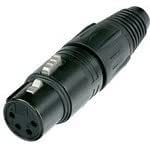 Neutrik NC4FX-B 4-Pin Female XLR Cable Connector