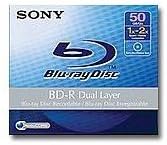 Sony BNR50AHE Blu-Ray 50GB Recordable Dual Layer Disc