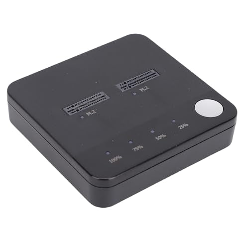 ICRPSTU Dual-Bay M.2 NVMe and SATA SSD Duplicator — main product image