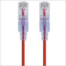 Monoprice 116339 SlimRun Cat6A Ethernet Patch Cable 5ft Red