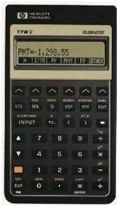 HP 17BII Business Financial Calculator Black