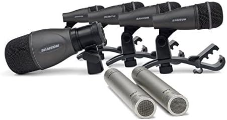 Samson DK707 7-Piece Drum Mic Kit - with Stands & Cables