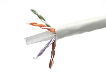 Monoprice 111438 Cat6 Ethernet Bulk Cable 1000ft Plenum — main product image