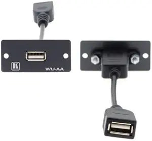 Kramer WU-AA(B) USB-A Wall Plate Insert — main product image