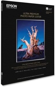 Epson S041405 Ultra Premium Photo Paper, Luster, 8.5x11, 50 Sheets