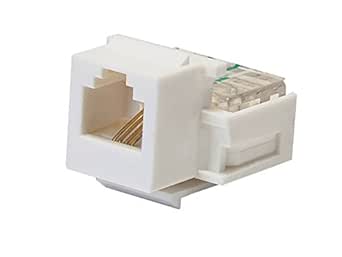Monoprice 107288 RJ-11 Toolless Keystone Jack 2-Pack