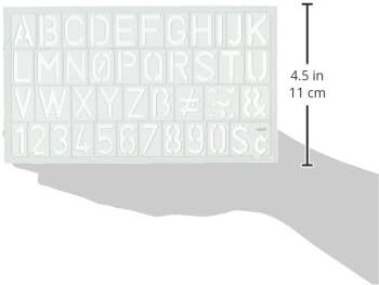 Westcott KT-20-001 Alphabet Number Lettering Guide