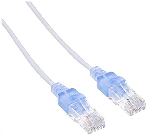 Monoprice Cat6A Ethernet Cable 30ft White 5-Pack — main product image