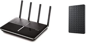 TP-Link AC2600 WiFi Router & Seagate 3TB Hard Drive Bundle — main product image