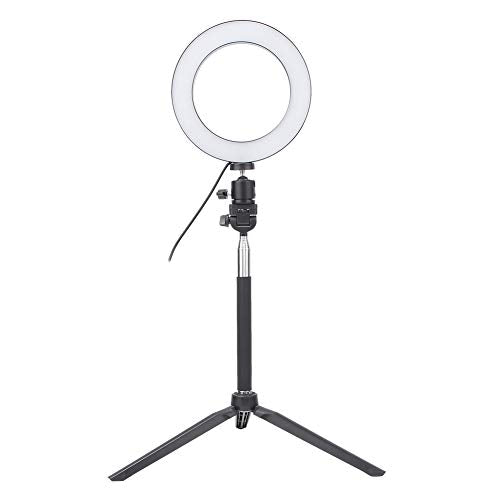 Yctze 6-Inch USB Ring Fill Light with Tripod and Selfie Stick — main product image
