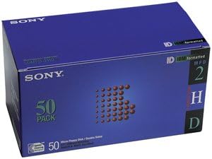Sony 50MFD2HDL 3.5" High Density Floppy Disk (50-Pack)