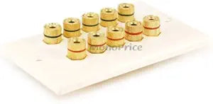 Monoprice 103539 Banana Binding Post Wall Plate