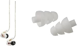 Shure SE535 Clear Sound Isolating Earphones Triple Flange Sleeves