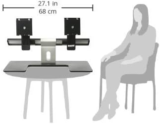 Dell MDS14A Dual Monitor Stand - Black/Silver