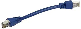 Monoprice 108600 - 0.5ft Cat6A STP Ethernet Patch Cable, Blue — main product image
