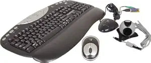 Logitech 925323-0403 Cordless Keyboard Mouse Webcam Combo