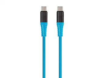 Monoprice 139649 USB-C Kevlar Cable 6ft 100W Blue