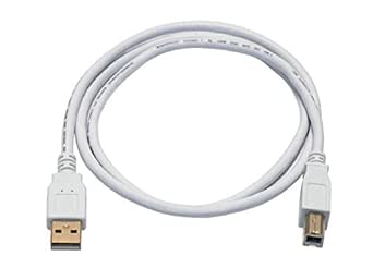 Monoprice 108615 3ft USB 2.0 A to B Cable (White) — main product image