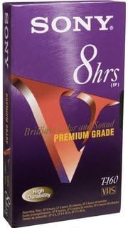 Sony 4332073819 VHS 8hrs T-160 Videocassette 7-Pack — main product image