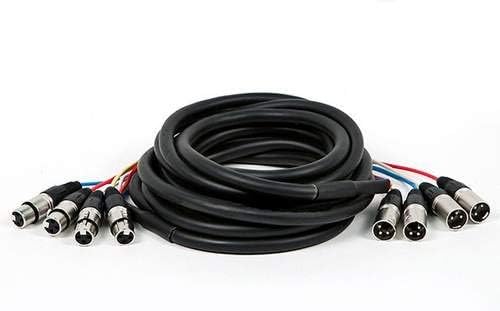 Monoprice 108764 4-Channel XLR Male to Female Snake Cable 3ft
