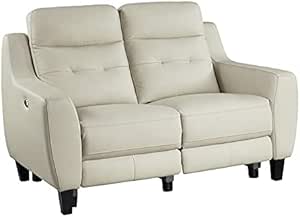 Lexicon Conrad - Modern Leather Power Reclining Loveseat — main product image
