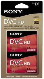 Sony a/v media dvm63hdr/2 2pk 63-Min DVC Tape