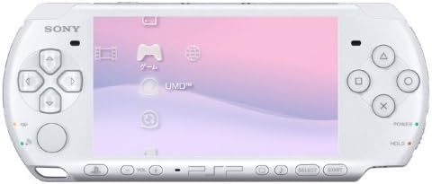 Sony PSP 2000 Pearl White Handheld Gaming Console Renewed