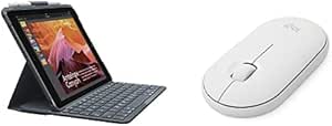 Logitech Slim Folio Keyboard & Pebble i345 Bluetooth Mouse