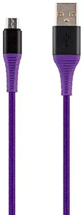 Monoprice 138334 Micro USB Charging Cable AtlasFlex Purple — main product image