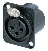 Neutrik NC3FD-S-1-B XLR Female Connector (5-Pack) — main product image