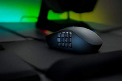 Razer RZ01-02410100-R3M1 Naga Trinity Gaming Mouse - 16000 DPI, Chroma RGB, Modular Plates