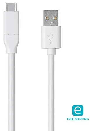 Monoprice 127927 - USB-C to USB-A 2.0 Cable - 3 Meters - White - Fast Charging